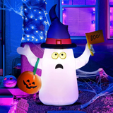 1707TA 1.5M Halloween Inflatable Toys Luminous Ghost Handheld Pumpkin Ornaments for Home Courtyard Outdoor Halloween Decoration Props