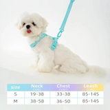 2307GP dog harness dog collar dog leash Macarone color cat accessories pet small dog accessories small dog harnessdog supplies