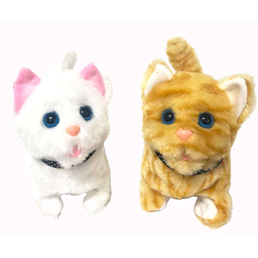 Wholesale Walking Meowing Cute Fluffy Toy Kitty Cat (Sold By The Piece)