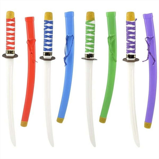 Plastic Colored Ninja Sword In Bulk- Assorted