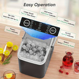 Portable Ice Maker, 9 Cubes/6 Min, 26.5lbs/Day, Self-Cleaning