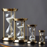 2808BA 1-15 Minutes Newest Retro Metal Hourglass Classical Timer Living Room Office Desk Decor Ornaments Alarm Sandglass Craft Gift Hot