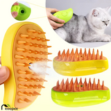 1009GP Dog Steam Brush Electric Spray Cat Hair Brush For Massage Pet Grooming Kitten Pet Bath Brush Removing Tangled and Loose Hair