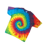 Wholesale Rainbow Swirl Tie Dye Tee Shirt - Bright and Vibrant Colors 100% Cotton (Sold by the piece)