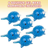 Squeezy Bead Narwhal For Kids In Bulk