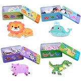 Safari Animals Puzzle Kids Toys In Bulk - Assorted