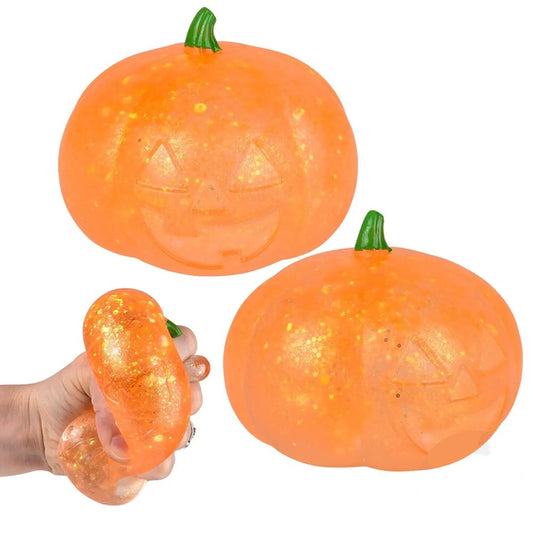 Halloween Pumpkin Squeezy Sugar Fidget Ball Kids Toys in Bulk