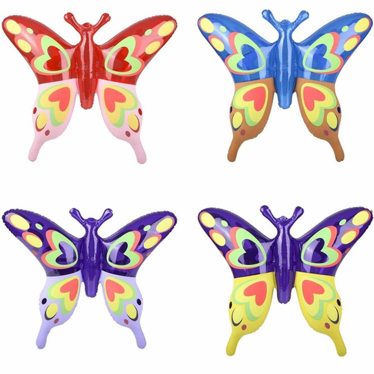 Transparent Butterfly Inflatable kids Toys In Bulk- Assorted