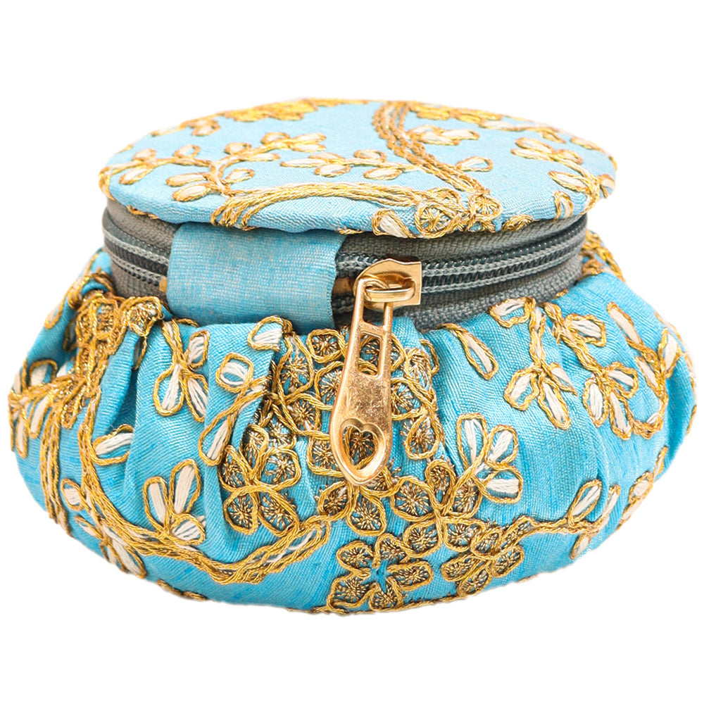 New Stylish Gorgeously Crafted Blue Color Potli Shaped Box For Multipurpose Usage