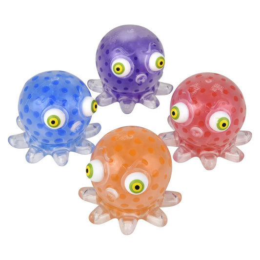 Pop Eye Squeeze Bead Octopus kids toys In Bulk- Assorted