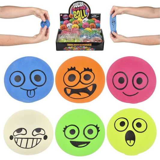 Squeezy Silly Faces Ball kids Toys In Bulk- Assorted