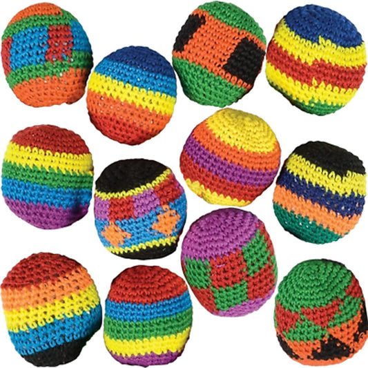 Kickball Cotton Kick Hacky Sacks kids Toy In Bulk- Assorted