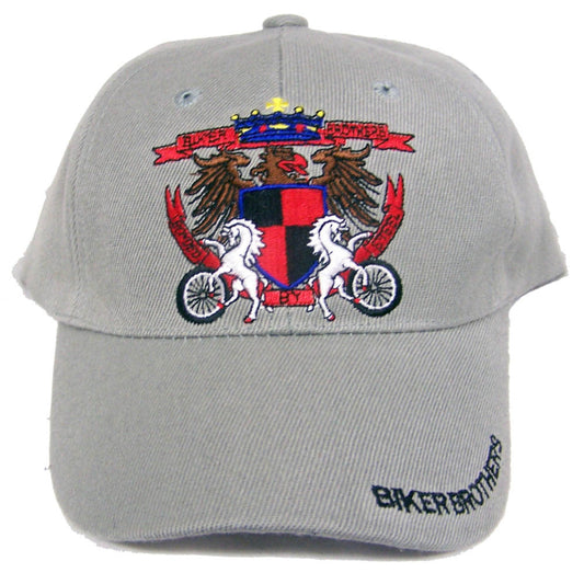 Wholesale Aesthetic Patriotic Biker Brothers Shield Bonded Baseball Hat (Sold by the piece)