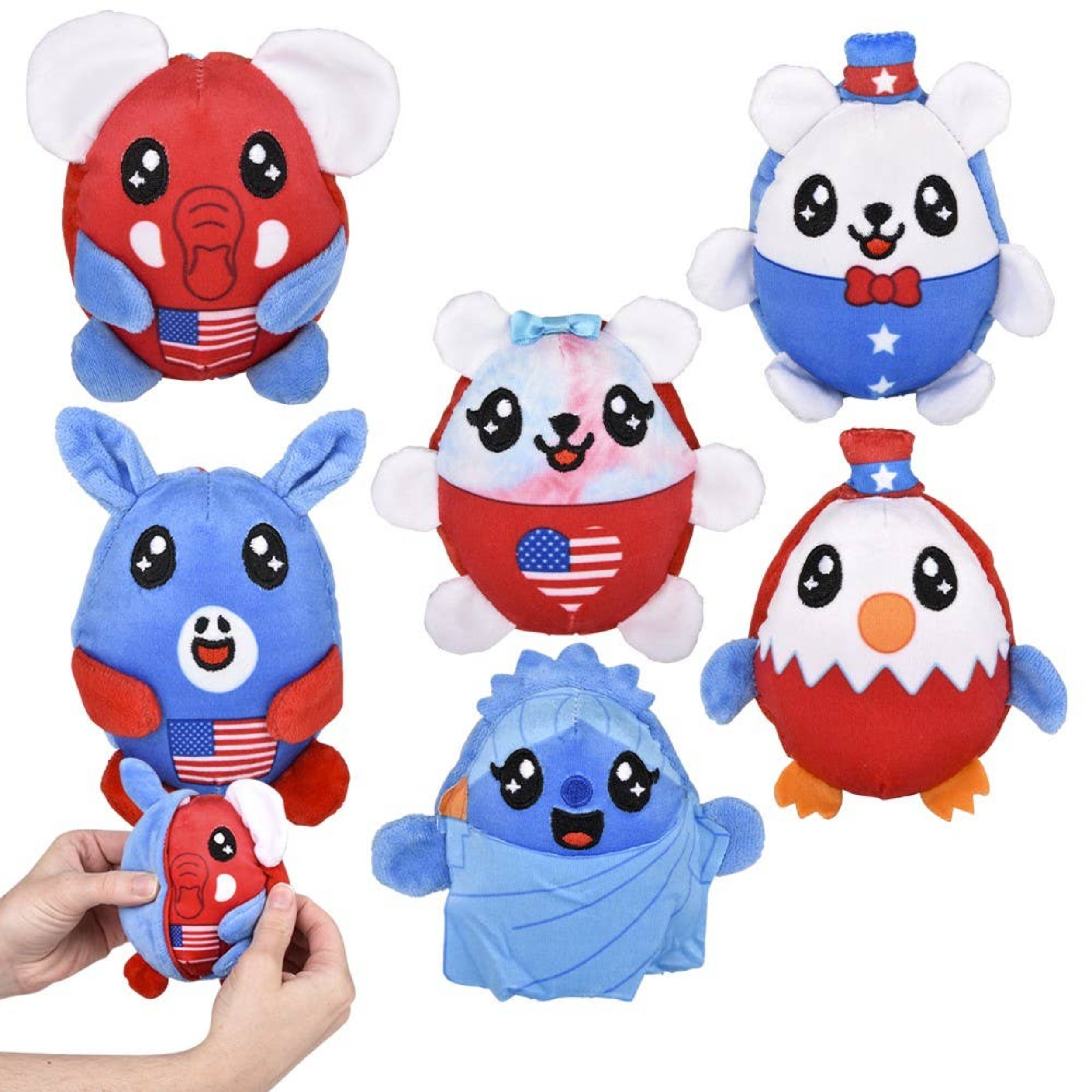 Buy Patriotic Reverse Eez plush 4? in Bulk