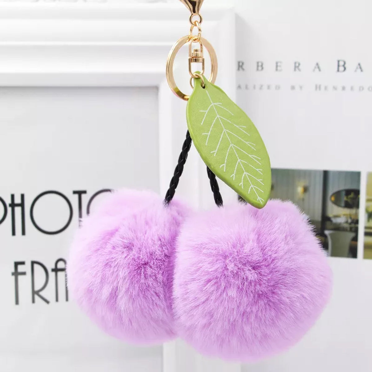 Pom Pom Furball Keychain