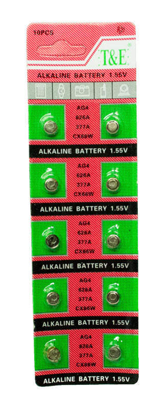 AG4 Cell Batteries MOQ 20