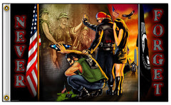 Buy POW MIA REFLECTION NEVER FORGET DELUXE 3' X 5' BIKER FLAGBulk Price