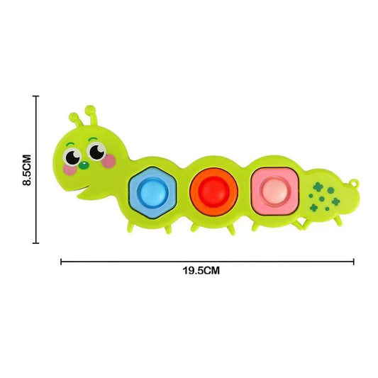 Caterpillar Pop it Flippy Toys - Anti-Anxiety Stress Reliever for Kids