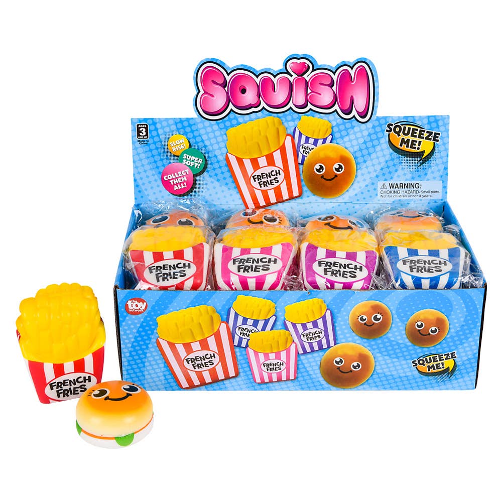 Buy SQUISH FAST FOOD (24PCS/DISPLAY) 2.5"-4.25" in Bulk