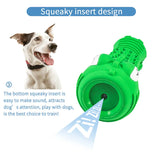 Indestructible Rubber Squeaky Dental Care Toothbrush Dog Chew Toy