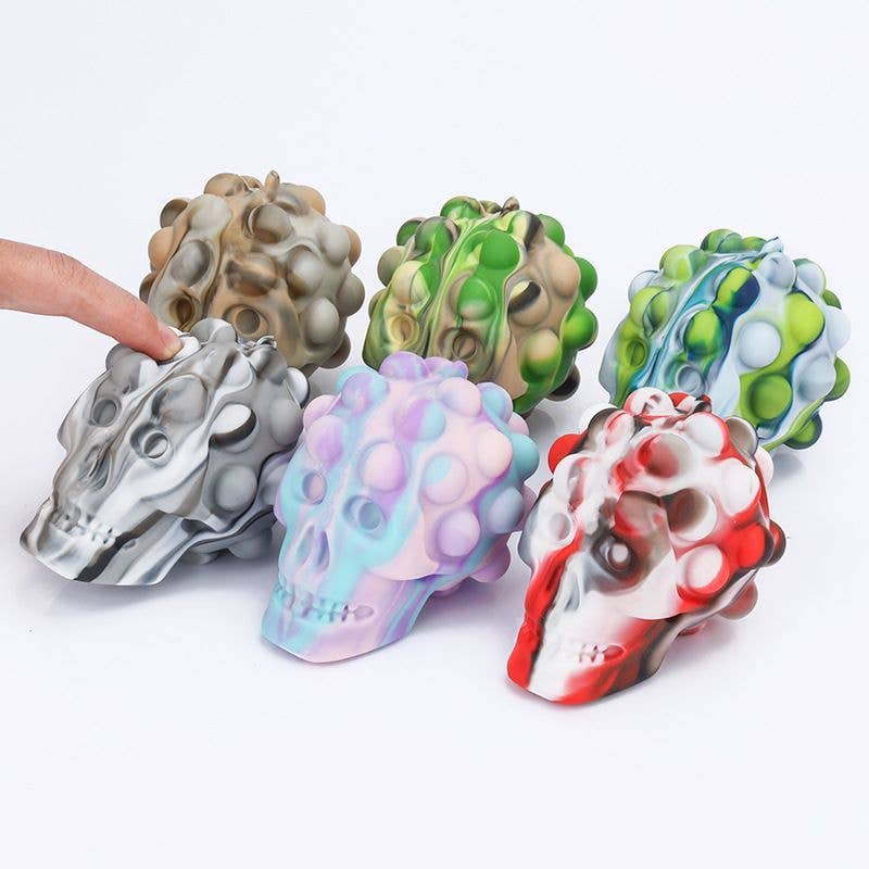 Skull Shaped Squeeze Fidget Ball