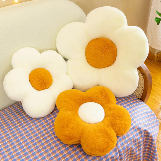 Soft Plush Cushion Sunflower Pillow