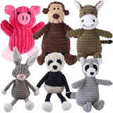 Cute Cartoon Animal Squeaky Plush Dog Toys - Interactive and Entertaining Pet Toys