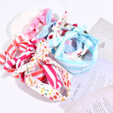 Printed Rabbit Ears Bow Headband