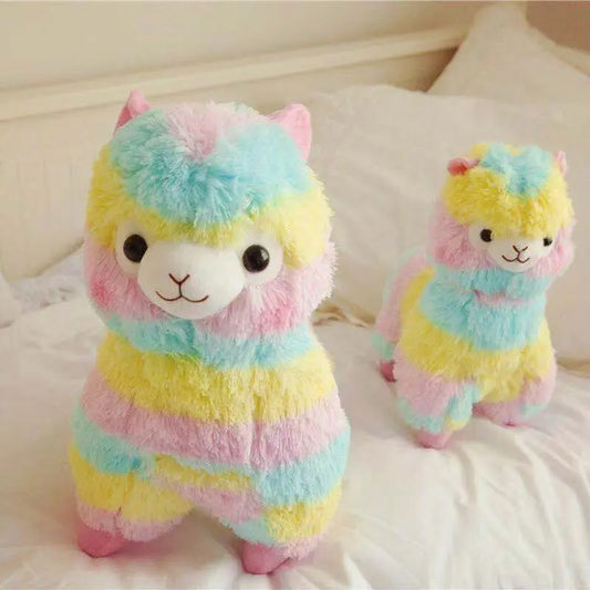 Rainbow Alpaca Plush Toy