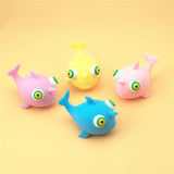 Cute Fish TPR Soft Relieve Fidget Decompression Squishy Cream Ball Stress Relief Educational Toys for Kids