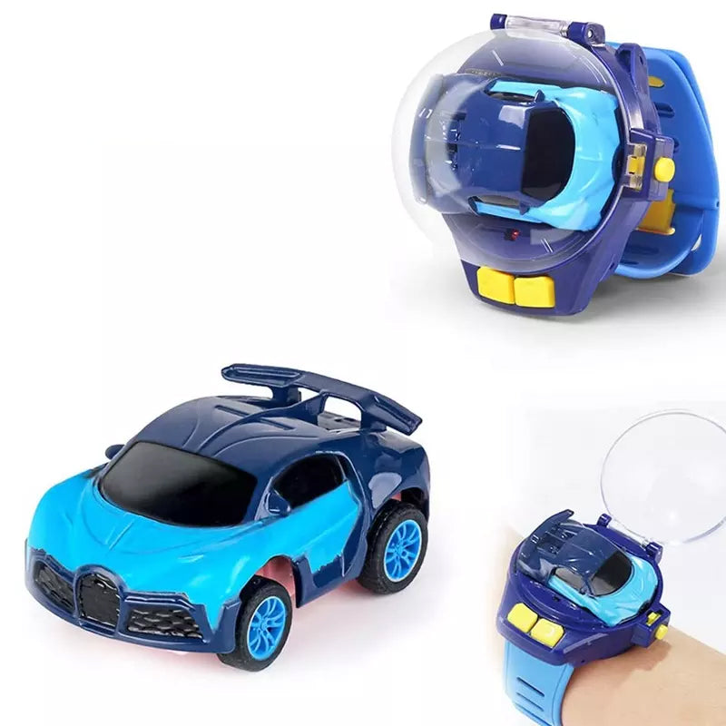 USB charging cartoon RC small car toy mini watch remote control car