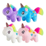 Fuzzy Plush Stuffed Unicorn Keychain