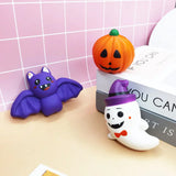 Get Ready for Halloween with our Cute Pumpkin, Ghost, and Bat Slow Rising Toys - Perfect for Kids