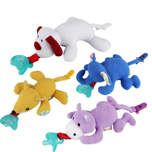 Silicone Pacifiers Cuddly Plush Animal