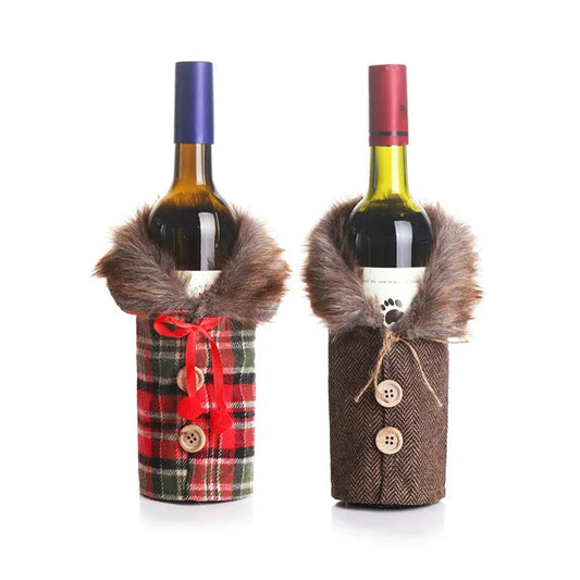 Christmas Wine Bottle Cover