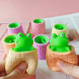 Squeeze Frog Cup Toys for Kids