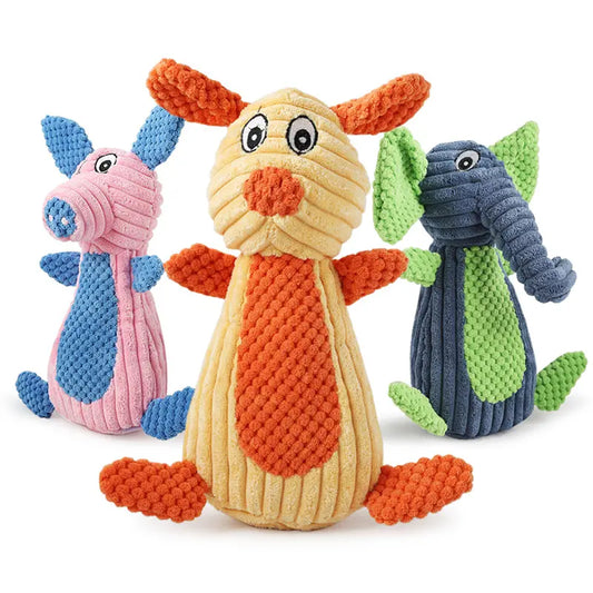 Keep Your Pet Entertained with Fancy Animal PET Rope Toys - Rabbit, Pig, and Elephant