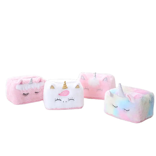 Plush Unicorn Tissue Box