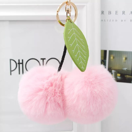 Pom Pom Furball Keychain