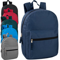 Wholesale 15 Inch Basic Backpack ( 1 Case=24Pcs) 4.27$/PC