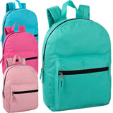 Wholesale 15 Inch Basic Backpack ( 1 Case=24Pcs) 4.27$/PC