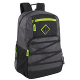 Bulk Double Zippered Bungee Backpack With Laptop Section