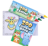 Buy ZOO ANIMAL COLORING SET in Bulk