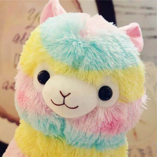 Rainbow Alpaca Plush Toy