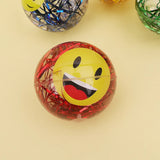 Smiley Ribbon Crystal Bouncing Ball