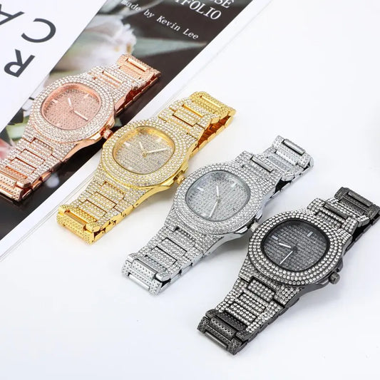 Diamond Luxury Gold Watch for Men