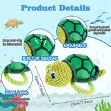 Turtle Pet Supplies - Vocal Bite-Resistant Stuffed Squeaky Dog Chew Toy for Endless Playtime Fun