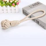 Keep Your Dog's Teeth Healthy and Strong with Our Durable Braided Sisal Cotton Rope Ball Dog Chew Toy