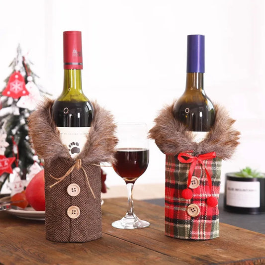 Christmas Wine Bottle Cover