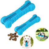 Bone Shape Soft Dog Chew Rubber Pet Teeth Cleaning Toy